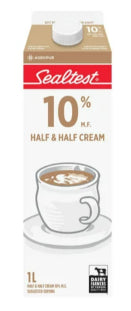 Sealtest Half & Half Cream 10% 1 L
