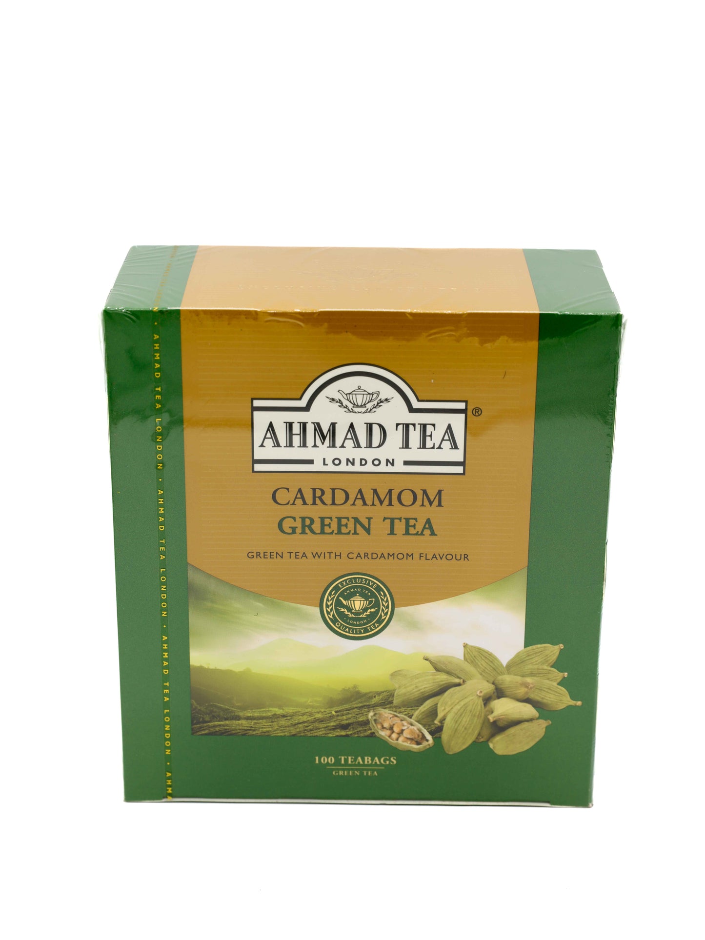 AHMAD TEA Green Tea with Cardamom (100 Tea Bag)