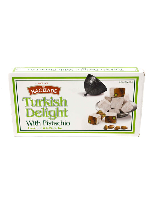 HACIZADE Turkish Delight with Pistachio 454 gr