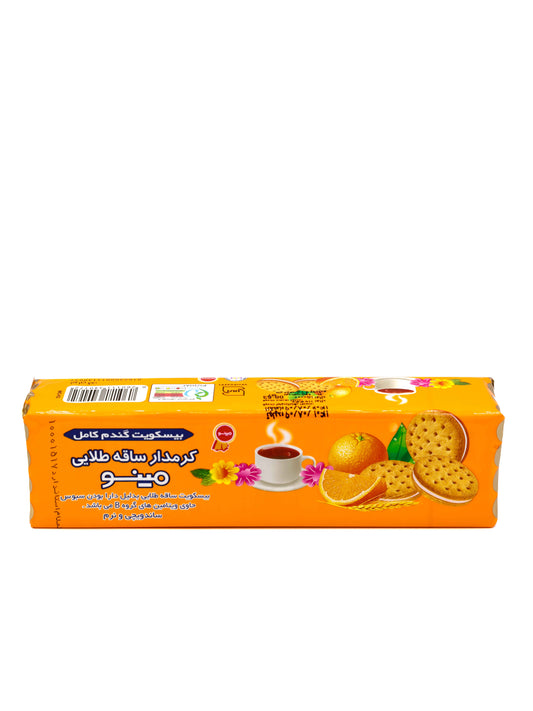 Minoo Sagheh Talaei Cream Biscuit-Orange Flavor 192 gr